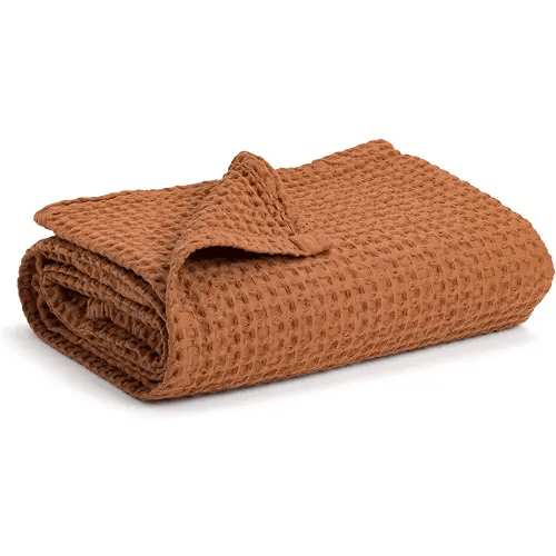 Simka Rose Waffle Baby Blanket Cotton Soft Breathable Swaddle Blanket for Baby Nursery, Stroller & Crib Blanket - Baby Receiving Blankets for Boys & Girls Gender Neutral Toddler Blanket