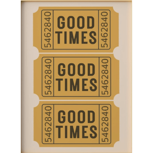 Good Times Ticket Poster