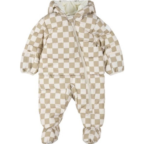 Checkerboard Hooded Snowsuit