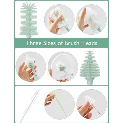 Momcozy Innovative Push-Press Design Bottle Brush Kit