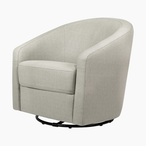 babyletto Madison Eco Twill Swivel Glider - Grey Eco Twill