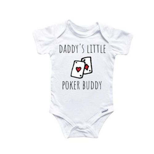 Poker Cards Vegas Onesie® Baby Boy Girl Clothes Infant Bodysuit Funny Cute Newborn Gs1 White 3-6m Onesie®