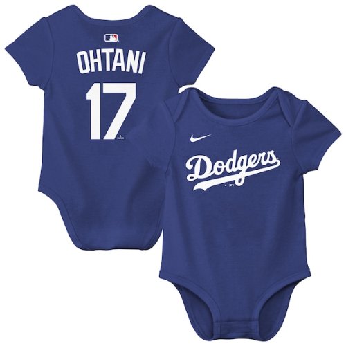 Newborn & Infant Los Angeles Dodgers Shohei Ohtani Nike Royal Name & Number Bodysuit