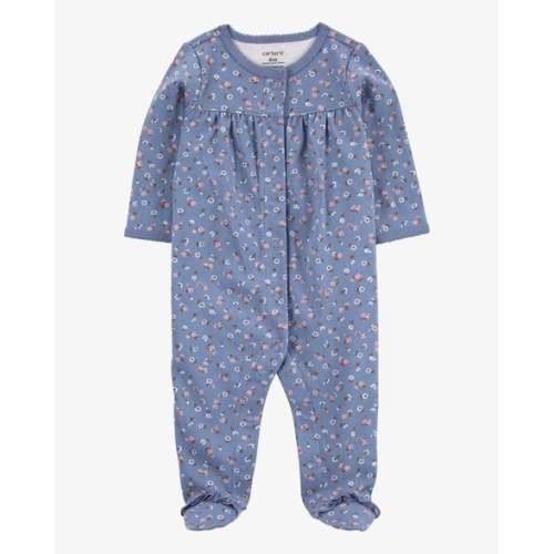 Baby Floral Snap-Up Cotton Sleep & Play Pajamas - Carter's | Carter's
