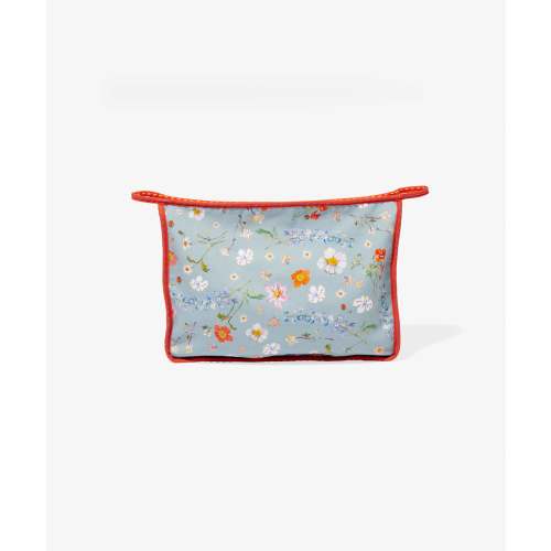 Large Zip Bag, Light Floral