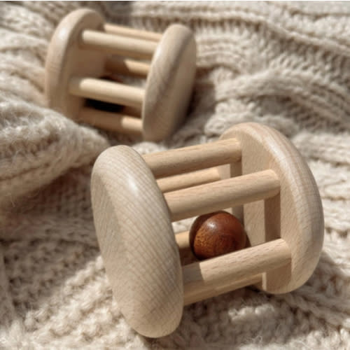 Wooden Baby Bell Cylinder