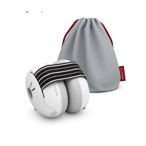 Alpine Muffy Baby Ear Protection for Babies and Toddlers up to 36 Months - CE & ANSI Certified - Noise Reduction Earmuffs - Comfortable Baby Headphones Against Hearing Damage & Improves Sleep - Black
