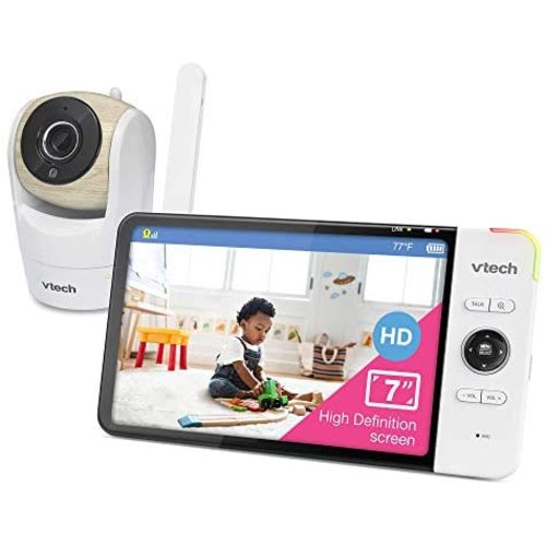 [Upgraded] VTech VM919HD Video Monitor with Battery Support 15-hr Video Streaming, 7" 720p HD Display,360 Panoramic Viewing, 110 Wide-Angle View,HD Night Vision,Up to 1000ft Range,Secured Transmission