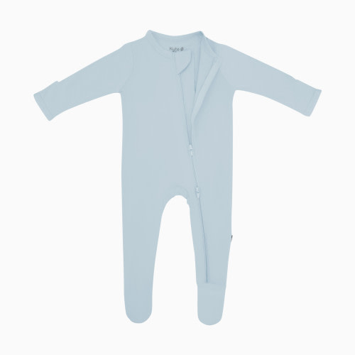 Kyte Baby Zipper Footie - Fog, 0-3 M