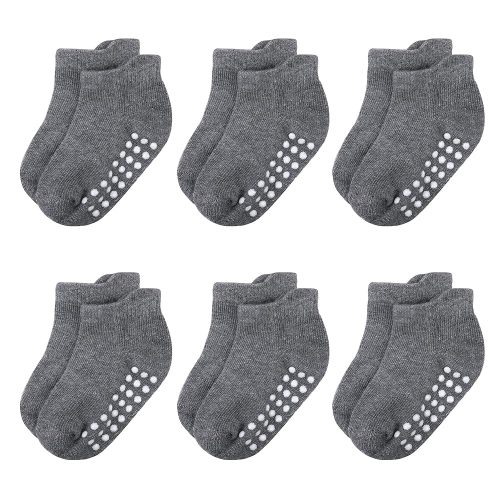 Baby and Toddler Socks,Soft Cotton Non-Slip Ankle Socks for New Born,Boys and Girls