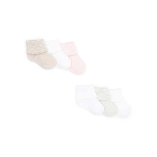 Carters Mine Cuff Socks - 6-Pack for Newborn & Baby Girls