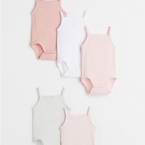 5-pack Cotton Bodysuits