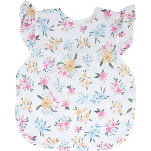 BapronBaby Flutter Sleeve Bapron - No Neck Tie Safer Bib - Baby & Toddler - Soft Waterproof - PVC, BPA & Phthalate Free - 6m+