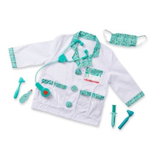 Melissa & Doug Doctor Role Play Costume Dress-Up Set (7pc)