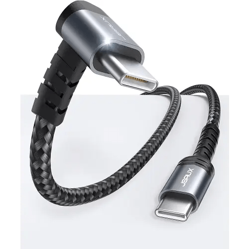 JSAUX 60W USB C to USB C Charger Cable [10FT 2-Pack], USBC to USBC Cable Fast Charging Cord Compatible with iPhone 15/15 Pro Max, ROG Ally, Steam Deck, Switch, Samsung S23 S22, Pixel, iPad, MacBook