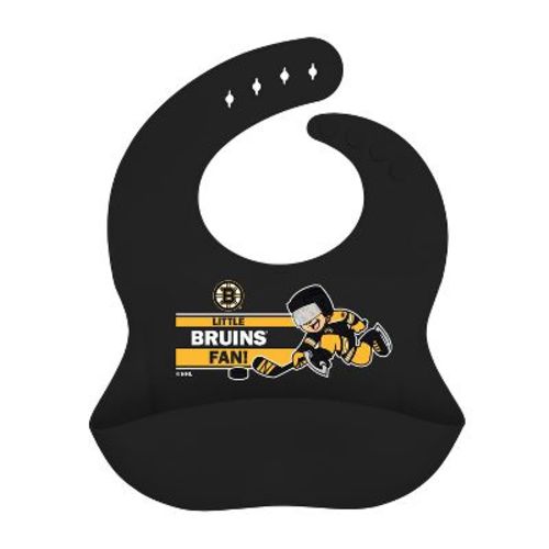 Babyfanatic Officially Licensed Unisex Silicone Baby Bib - Nhl Boston Bruins.