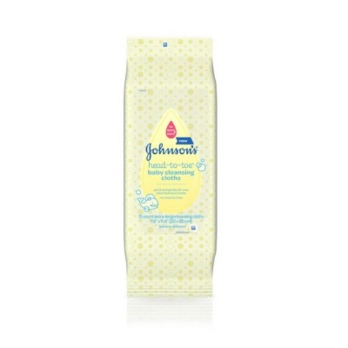 Johnson's Baby Head-to-Toe Cleansing Cloths - 15ct