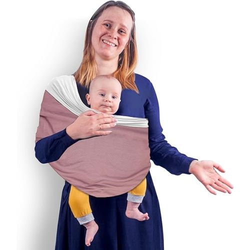 Baby Wrap Carrier, Unisex Baby Carrier, Lightweight & Ultra Soft, Easy to Wear Baby Wrap, Perfect for Newborn Toddlers