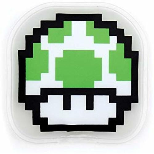 Bumkins Nintendo Kids Cold Pack, Ice Pack, Freezable, Reusable, Soothe Aches and Pain - 8-Bit Green Mushroom