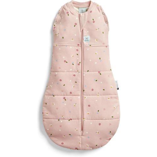 ergoPouch 1.0 TOG Baby Sleep Sack 0-3 Months - Baby Sleeping Sack for Warm & Cozy Nights - Cocoon Swaddle Sack Baby Keeps Calm & Relaxed (Daisies)