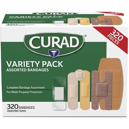 Curad Bulk Variety Pack Assorted Bandages
