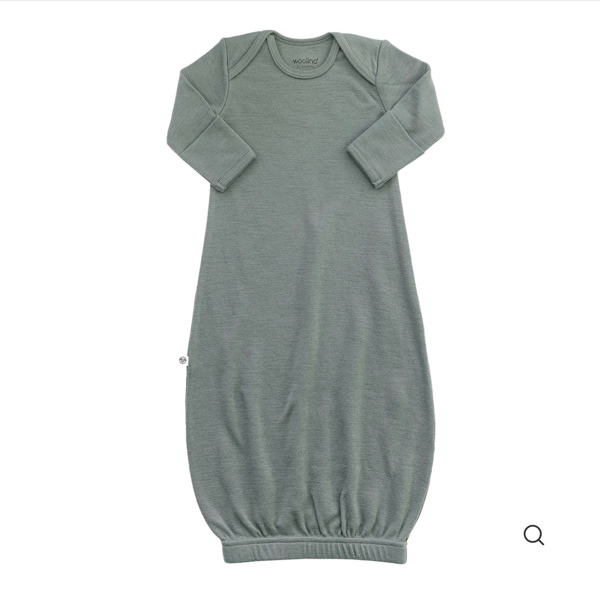 Merino Wool Baby Gown |Natural Merino Wool Baby Sleepwear – Woolino