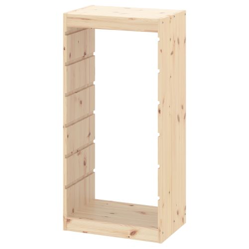 TROFAST Frame - light white stained pine 17 3/8x35 7/8 "