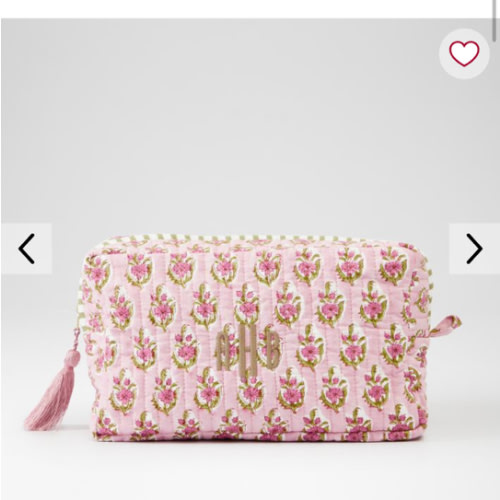 Block Print Travel Pouch