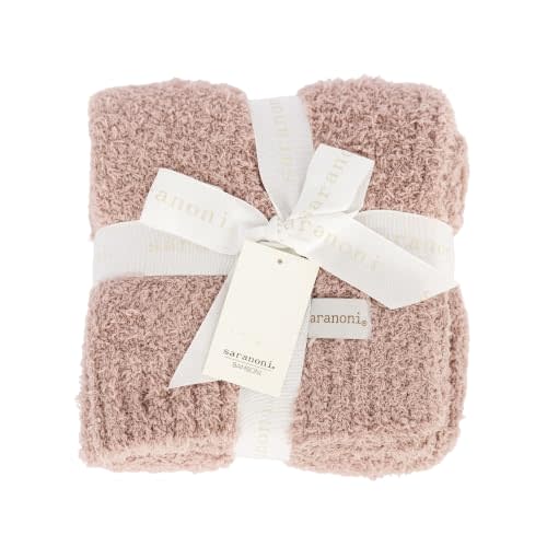Saranoni Bamboni Baby Blanket | Luxury Plush Super Soft Blanket | Breathable Comfort Infant Baby Blankets for Boys & Girls | Pink, Mini - 15” x 20”