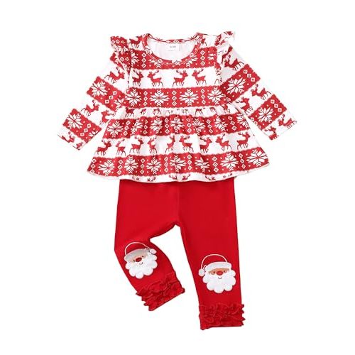 Baby Girl Clothes Toddler Girl Outfits Ruffle Shirt Pants Cute Infant Outfit Set Baby Girl Fall Winter Clothes