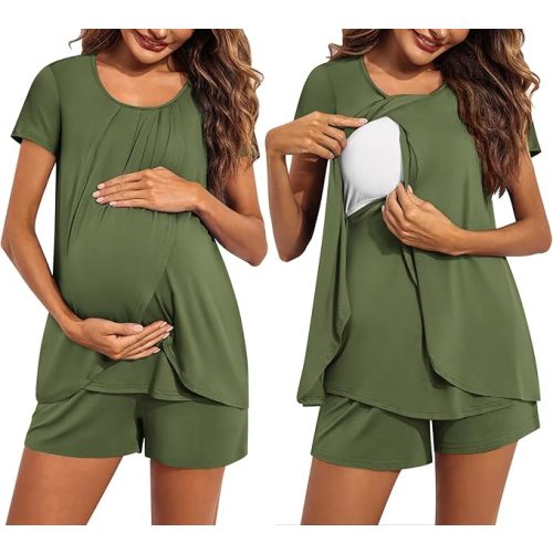 Maternity Nursing Pajamas Set
