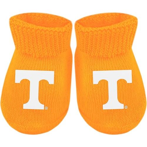 Creative Knitwear College Baby Bootie Sock - Team Logo, Multiple Colors, for Boys & Girls (Newborn - 6 Months)