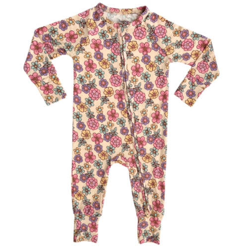 In my Jammers - London Floral Zipper Romper