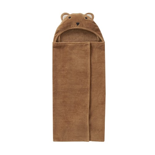 west elm x pbk Critter Baby Hooded Towel Collection - Bear