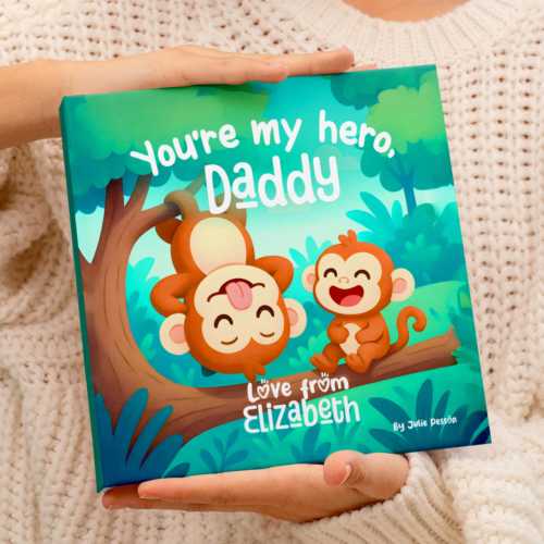Personalized First Father's Day Gift, Father's Day Gift, Gift for Dad, To Daddy Custom Child, To Papa, Personalized Children's Book