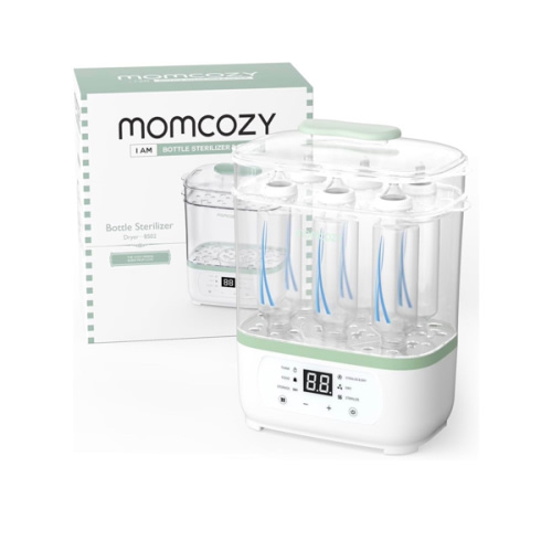 Momcozy Bottle Sterilizer and Dryer, 8-in-1 Electric Steam Baby Bottle Sterilizer for Baby Bottles, Baby stuffs & Breast Pump Accessories