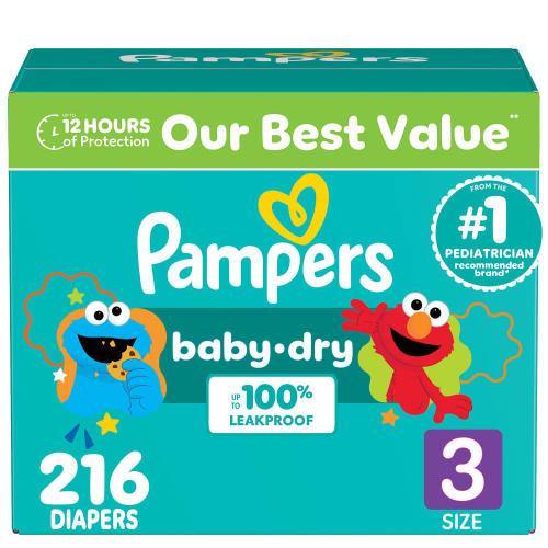 Pampers Baby Dry Diapers, Sizes 1-7 - Sam's Club