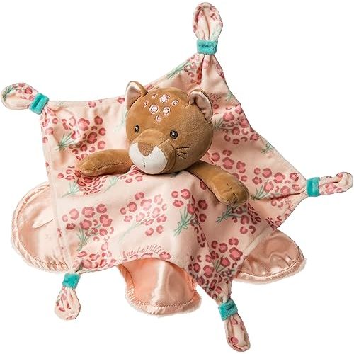 Mary Meyer Stuffed Animal Security Blanket, 13 x 13-Inches, Little But Fierce Leopard