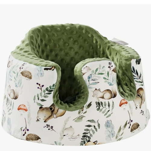 Mamatepe Seat Cover Compatible with Bumbo Seat,Breathable Baby Bumbo Seat Cover,Soft Bumbo Floor Seat Cover for Baby Girl Boy,Only Compatible with Bumbo Seat (Forest)
