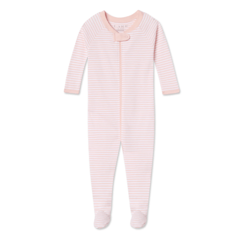 LAKE | Baby | Pima Cotton Pajamas | English Rose Stripe Baby Sleeper