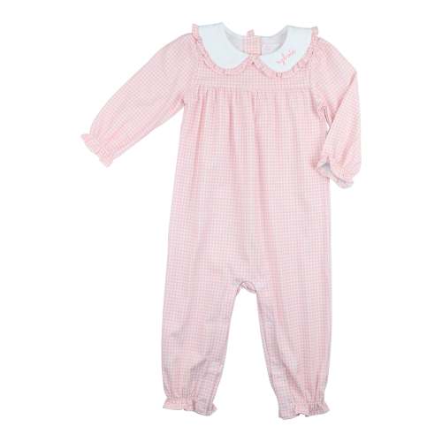 Pink Gingham Knit Long Bubble – Cecil & Lou