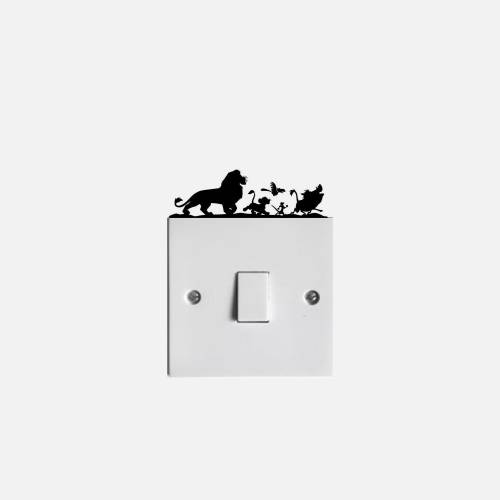 Lion King Light Switch Sticker/Decal | Boys Room |Girls Room |Choice of Colours | Wall Decal Nursery Decal