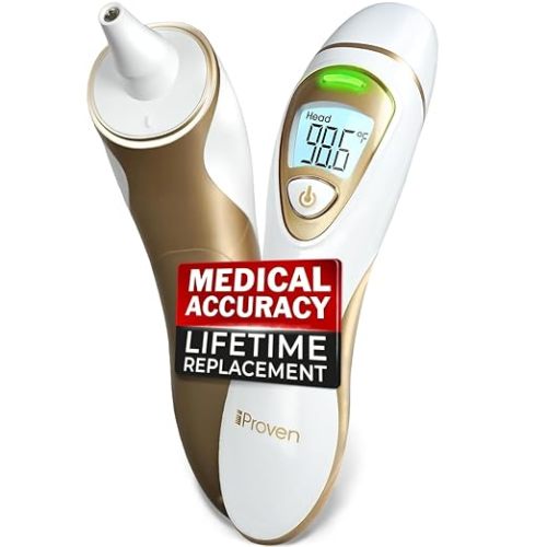 iProvèn Pro Series | Ear Thermometer with Non-Touch Forehead Function | Superior Accuracy for Adults, Kids, Babies | Premium Digital Thermometer for Adults and All Ages