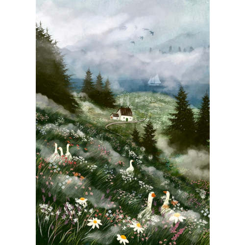 Giclee Fine Art Print "Misty Summer's Tale" – laivi illustration