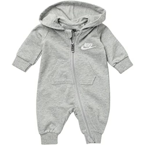 Nike Infant`s Zip Front Long Sleeve Hooded Coverall (Dark Grey Heather(56F814-042), 3 Months)