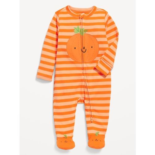 Printed 2-Way-Zip Sleep & Play Footed One-Piece for Baby | Old Navy