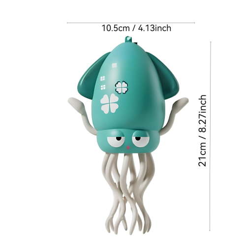 Electric Auto-Avoid Octopus Toy - Dancing Squid Kids Toy, LED Light & Music Electric Octopus for Toddlers, Magical Octopus Toy: Electric Dancing, Crawling, Avoid Obstacles (No fishing rod Gre