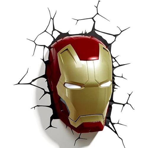 3DLightFX Marvel Avengers Iron Man Mask 3D Deco Light