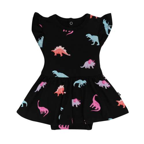 Twirl Bodysuit Dress in Midnight Roar