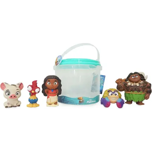 Disney Store Official Bath Set (Moana) - Kids Bath Accessories with Beloved Disney Characters - Colorful and Fun Bath Time Essentials for Kids - Suitable for All Ages